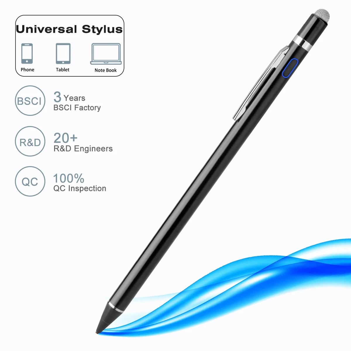 Custom Smoothly Writing Drawing Stylus For Huawei Lenovo Samsung Phone Tablet  Touch Screen Devices  Universal Stylus Pen