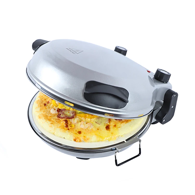 Customized Homemade Electric 12 inches Pizza base dogh Maker Toast Pan Oven Pizza Machine with Timer  Maker machine Oven
