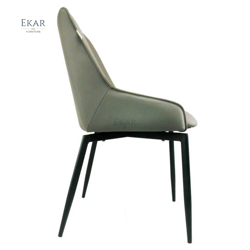 Ekar Furniture Custom Modern Comfy Price Low Back Vintage Iron Industrial Style Dining Chairs