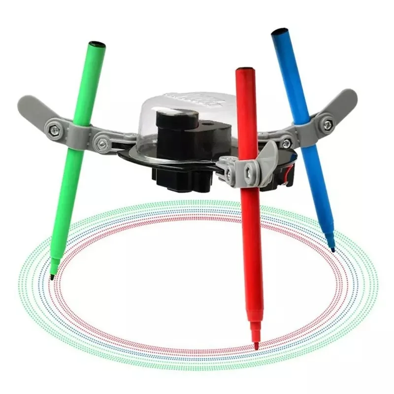 Factory Price Creative 3 In 1 Intelligent Science Physical Toy Auto Drawing Doodle Robot for kids