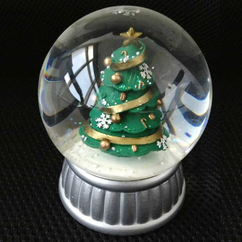 100 MM diameter Cheap Custom Unique Made Chile Resin Gift Souvenir City Mini Crystal for Snow Globe