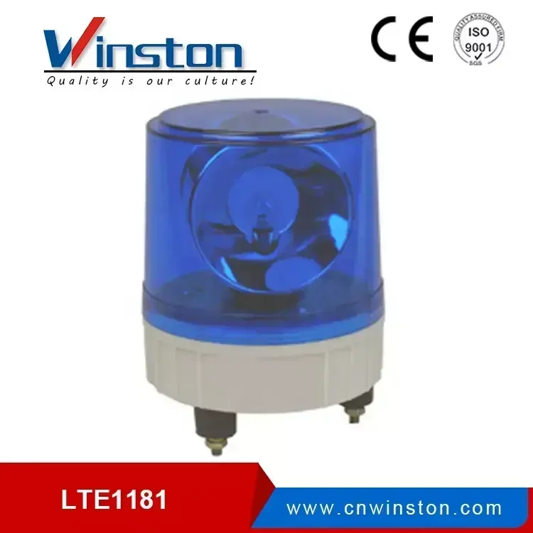 LTE-5181J Red LED Warning light with siren DC12V 24V AC 110V 220V