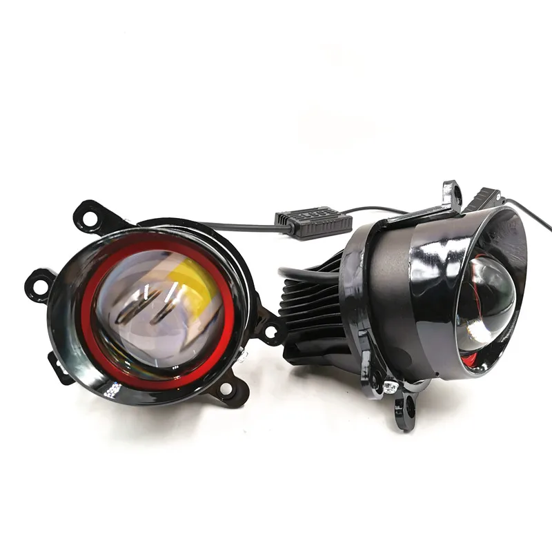 DAO Auto Lighting Systems 3 Inch LED Fog Lamp Projector Lens for Toyota Car Light Accessories Bulb For Car fog light install