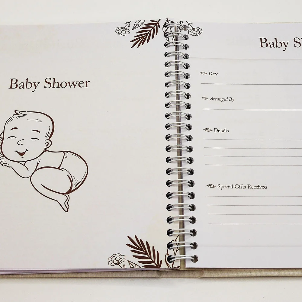Custom Cloth Cover Baby Album Memory Book Record Journal Baby First Year Memory Book