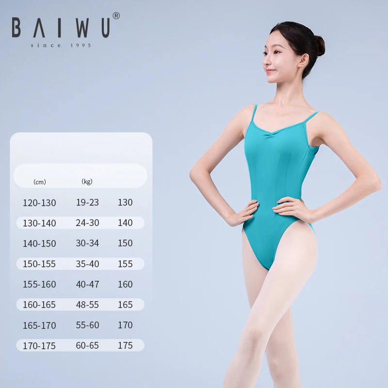 123141125 BAIWU Women Ballet Leotards Gymnastics Body Suits Performance Wear and Training Dancewear for Adults