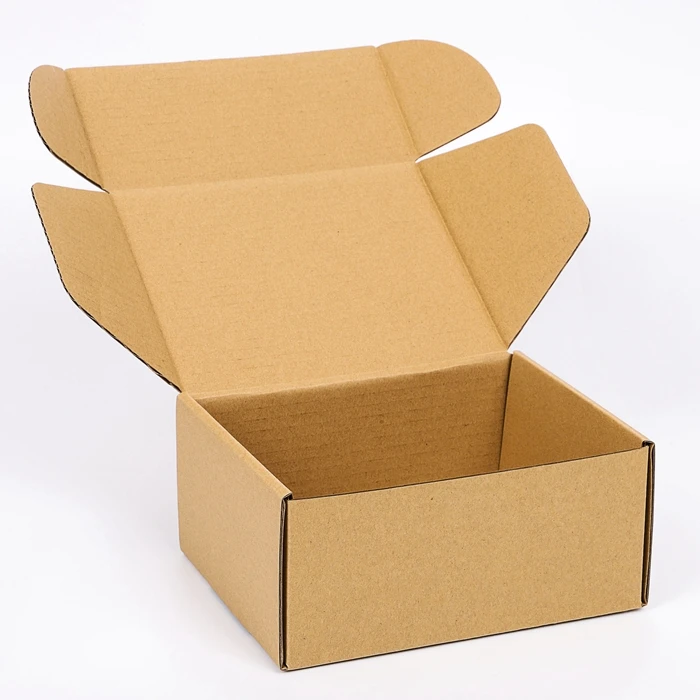 Cheap recycled brown kraft paper corrugated boxes custom ecommerce carton shipping box packaging for apparel garment