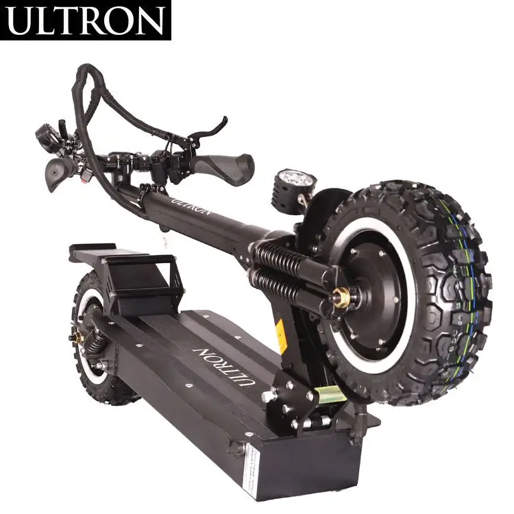Новинка, 10 дюймов 60V2400W двойные двигатели для быстрой зарядки of ULTRON T10 Электрический скутер