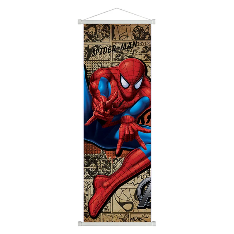 Custom Design Fast Delivery Hanging Scroll Anime Hanging Poster With Plastic Aluminium Rod Wall Scroll