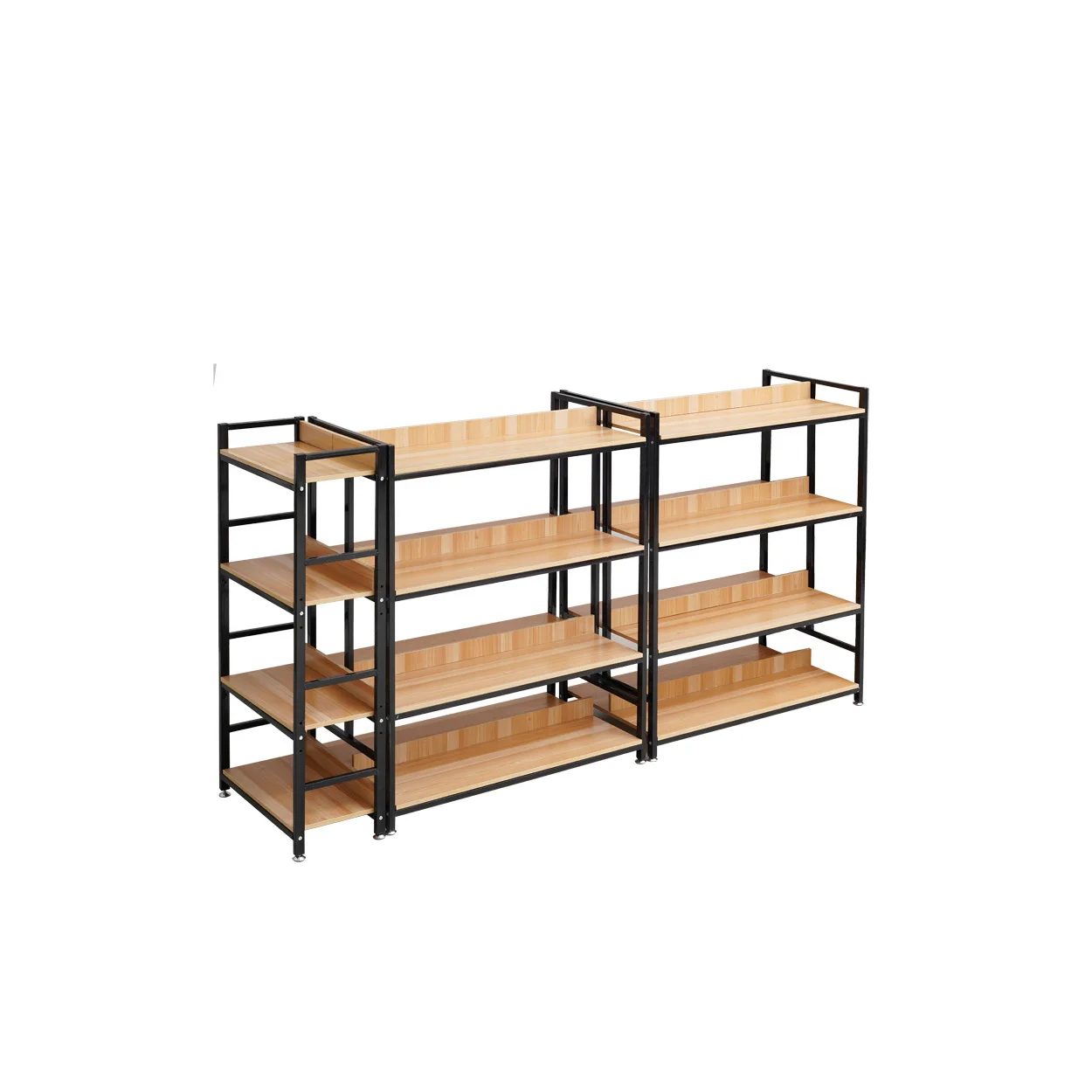 Top quality display shelves for retail stores with promotion table