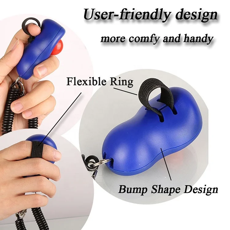 2020 NEW UPGRADE Pet Product Custom with Wrist Strap Kit I-click Dog Training Clicker