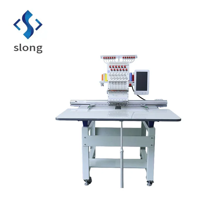High-speed single-head commercial computerized flat-top garment patch towel embroidery machine ex-factory price
