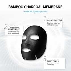 SEOMOU cosmetic Brightening Bamboo Charcoal Face Mask Amino Acid Oxygen Bubble Mask