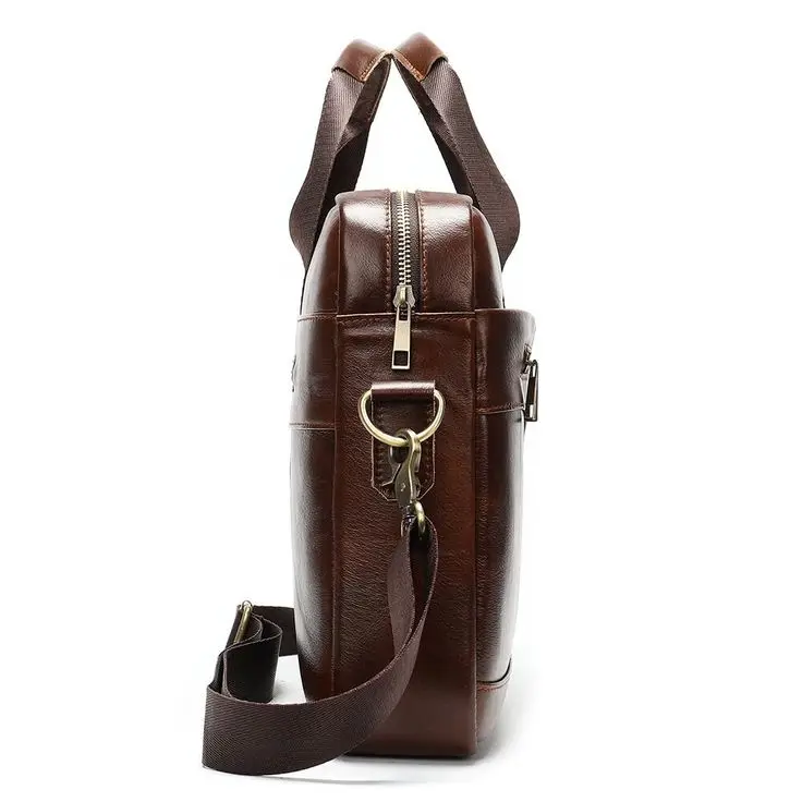 Hot Sale Wholesale Pu Leather Custom Vintage Men Laptop Business Briefcase