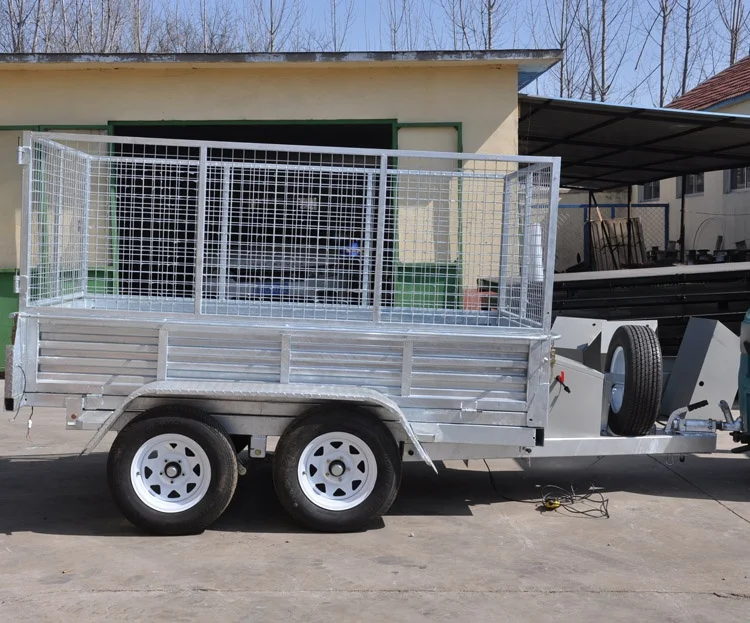 Горячеоцинкованный 8x5 9*5 тандемный опрокидной прицеп