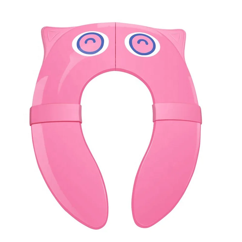 Upgrade Non-Slip Easily Removed Foldable Travel Potty Seat for Toddlers & Kids, Portable Toilet Seat Fits Most Toilets