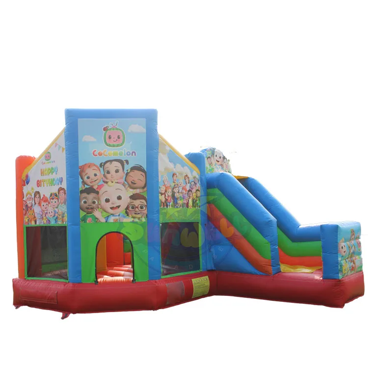 High quality Inflatable bounce house commercial jumper bouncy castle inflatable bouncer castle with slide