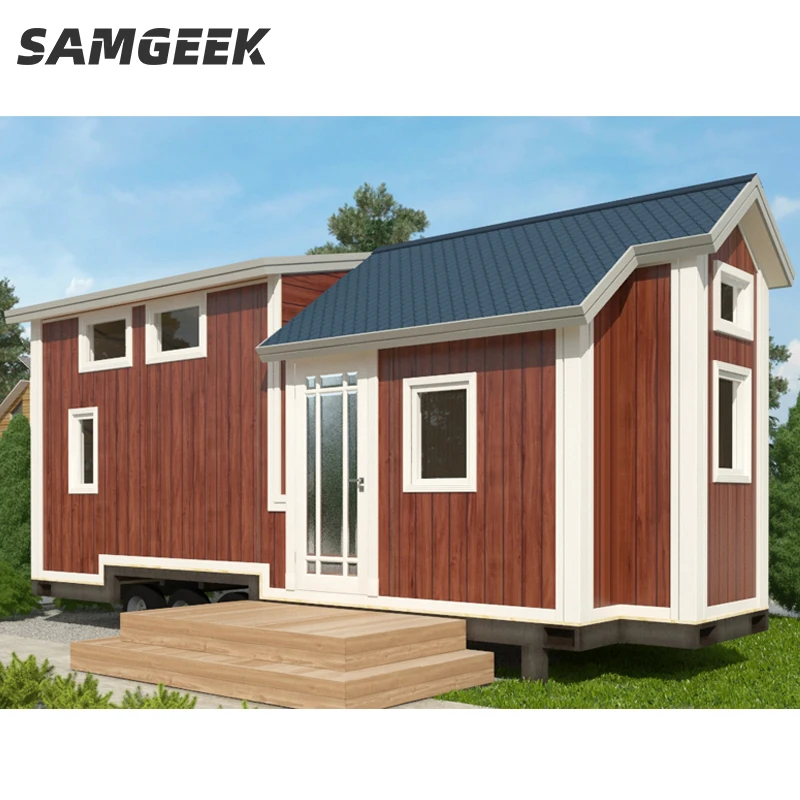 outdoor modern design house on wheels tiny home prefab container  tiny office light steel structure