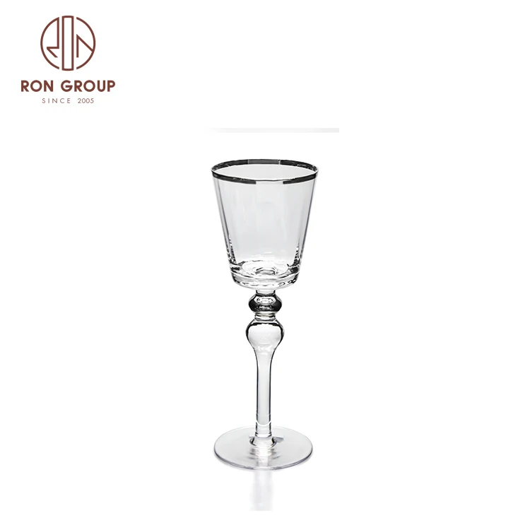 creative unique colored long stem cup drinkware glass red wine glasses