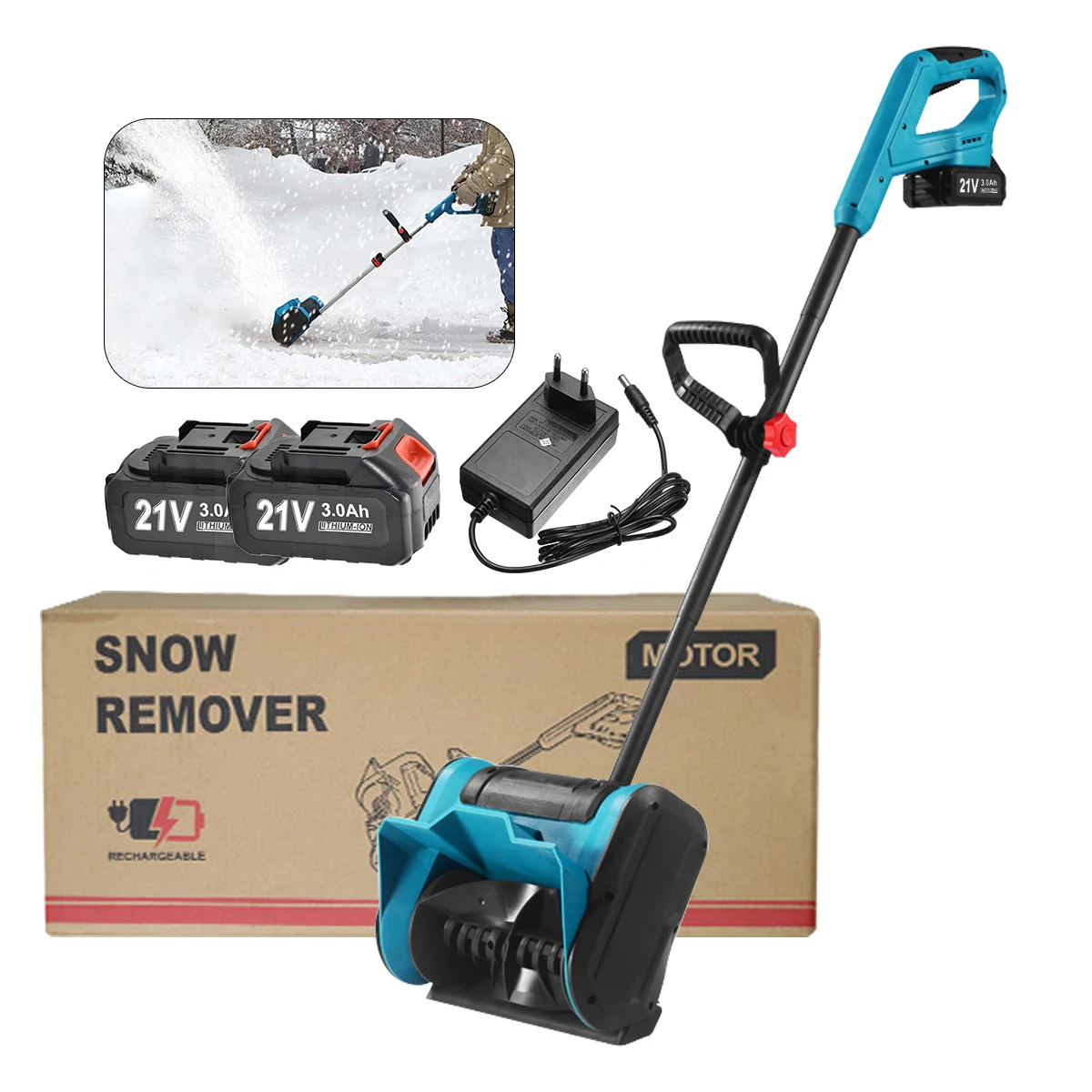 Electric shovel snow brushless plastic removal machine snow blower robot equipment from cars
