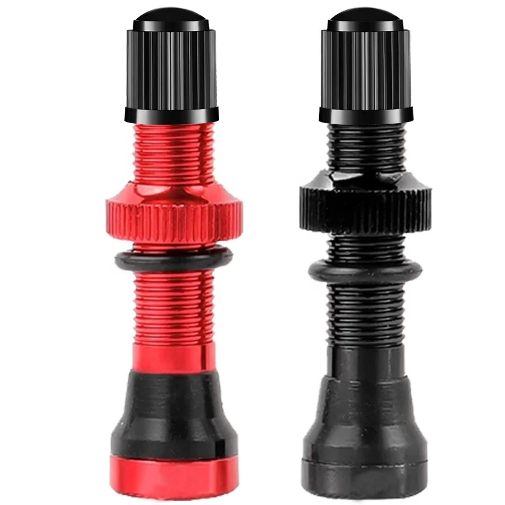 Metal Bicycle Schrader Valve for Road MTB Bicycle Tubeless Tires Brass Core Alloy Stem Tubeless