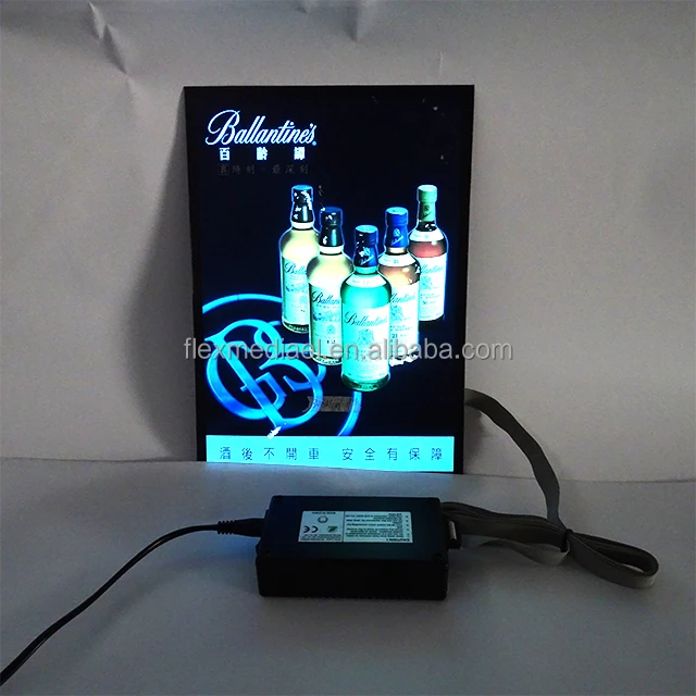 low cost el panel el light box LED sign box EL advertising light box support custom design outside inside use