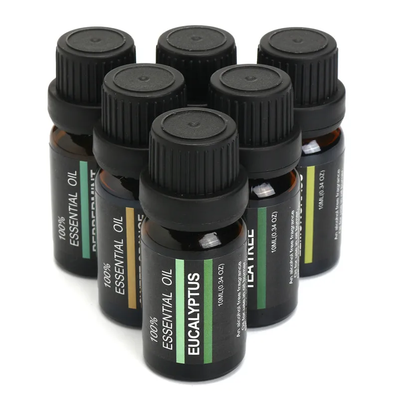 Custom Private Label Perfume Fragrance Oil, 10ml/bottle Essential oil set, Custom Box Aromatherapy Essential Oils with 6 Scents