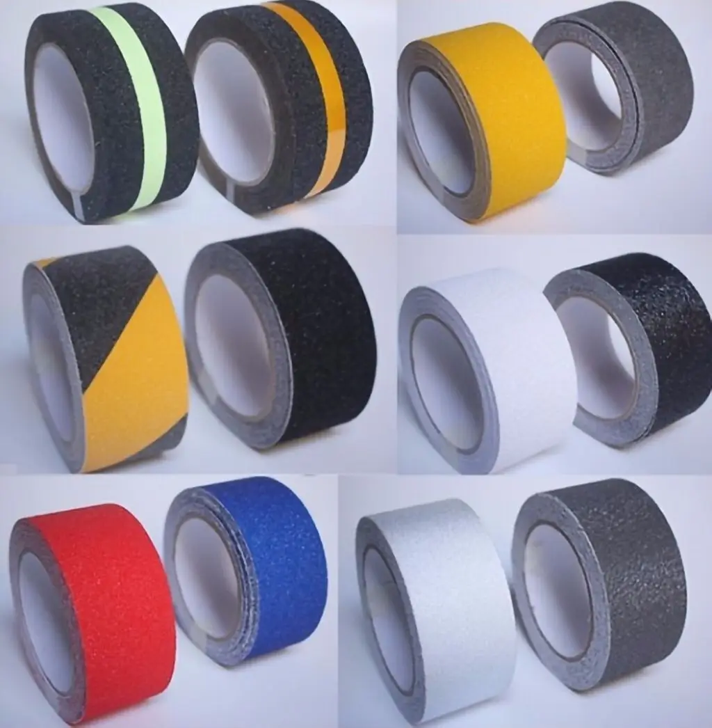 yiwu factory oem branded non skip tape for steps toilet safety walk anti slip tape in sandy multi color water proof tape