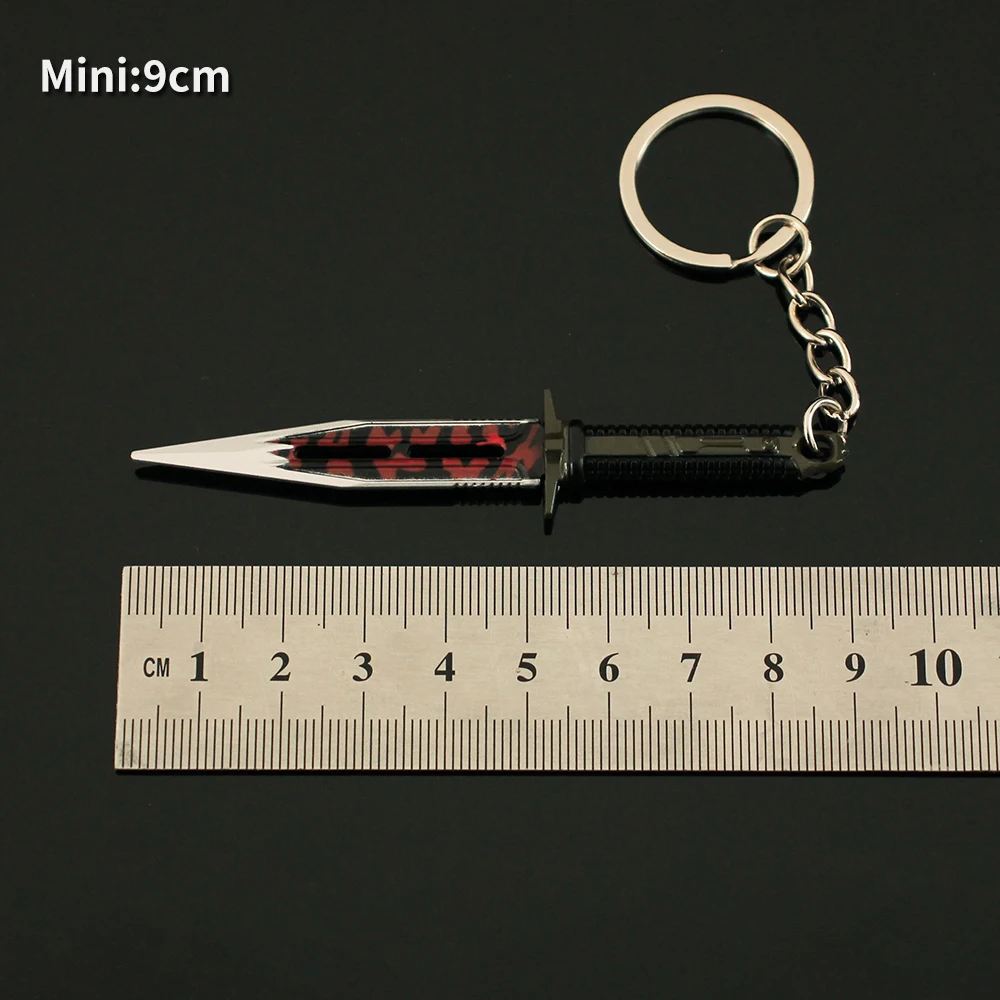 Арена прорыва периферийные мини металлические поделки меч нож брелок игра модель оружия 9 см