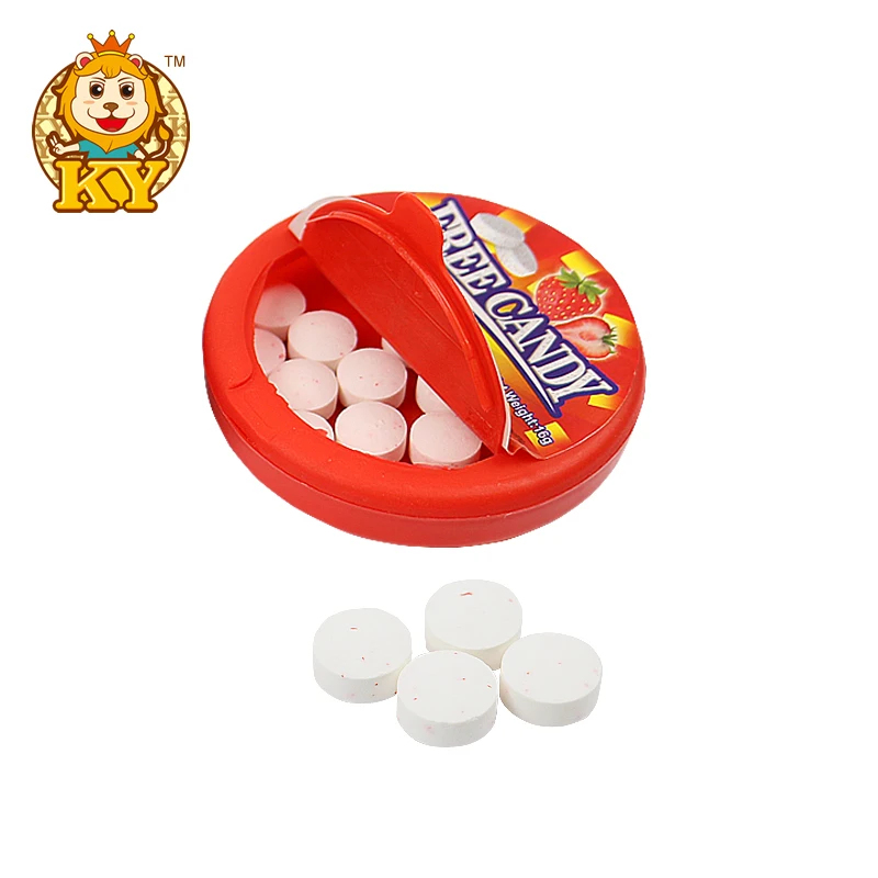 Manufacturer wholesale sour blueberry and strawberry flavors press hard candy