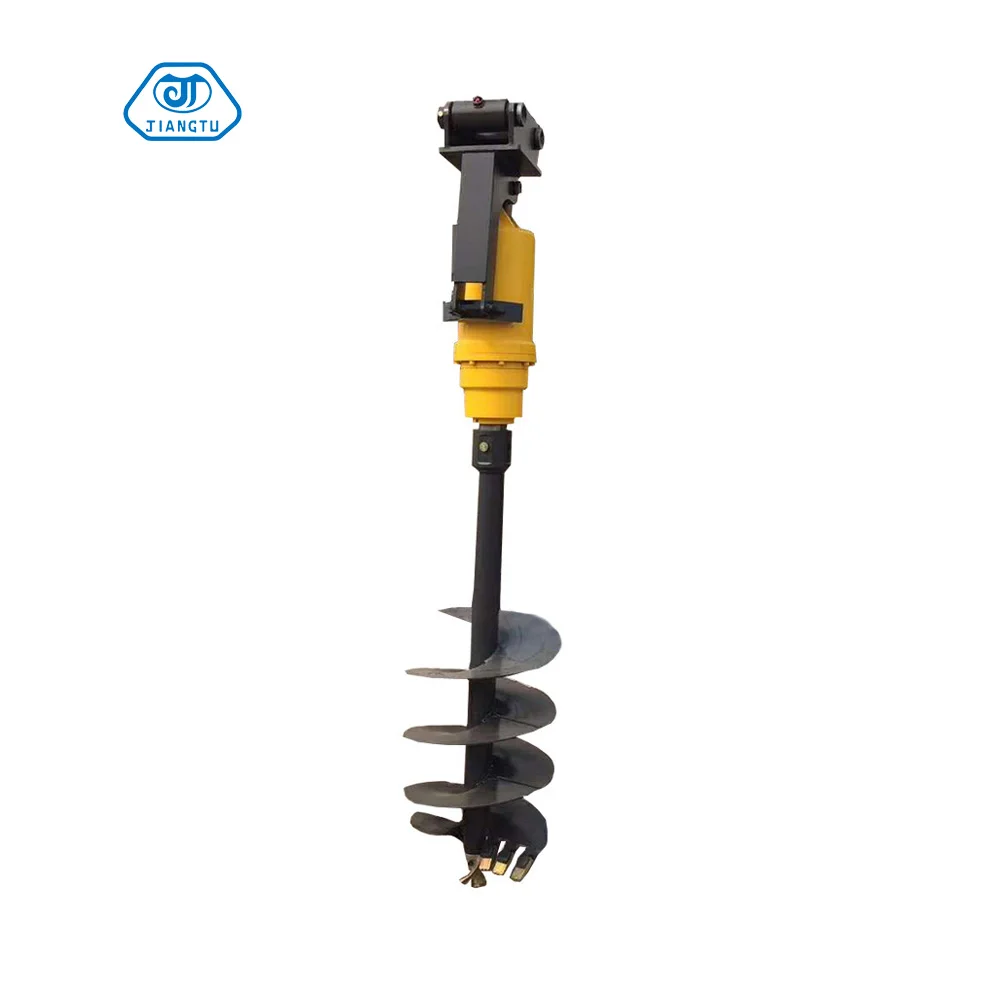 Earth Auger  log splitter Hydraulic Auger Earth Drilling   Excavator Hydraulic Auger drilling stump planner stump grinder