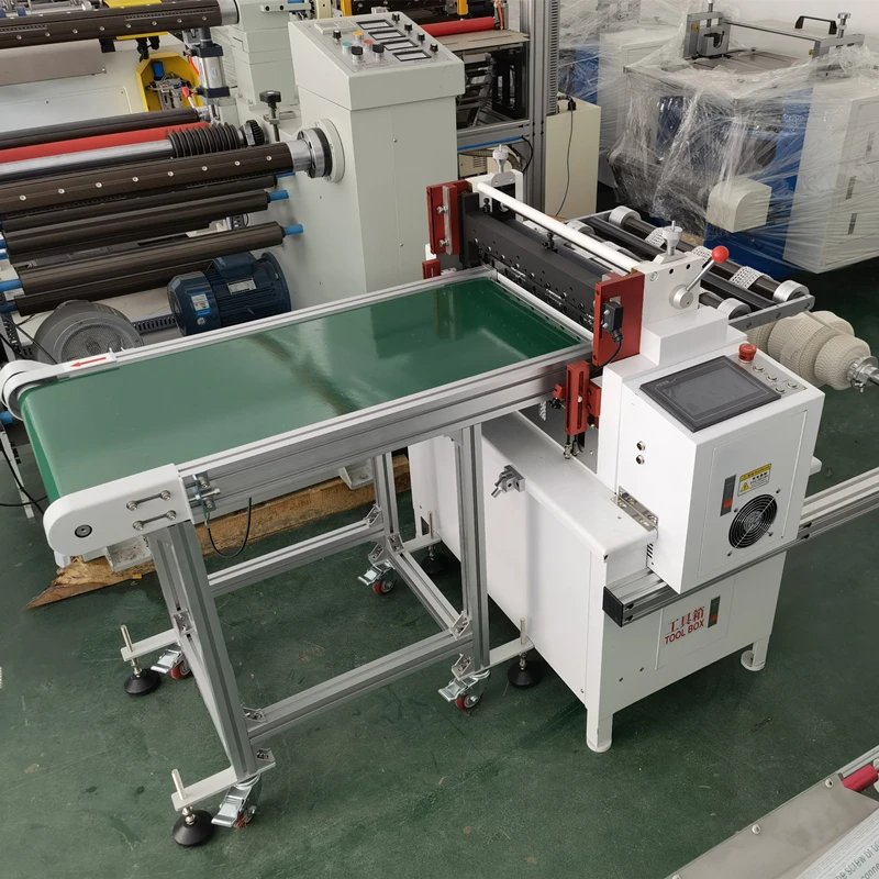 Polyester Material elastic Netting PP MESH cutting machine