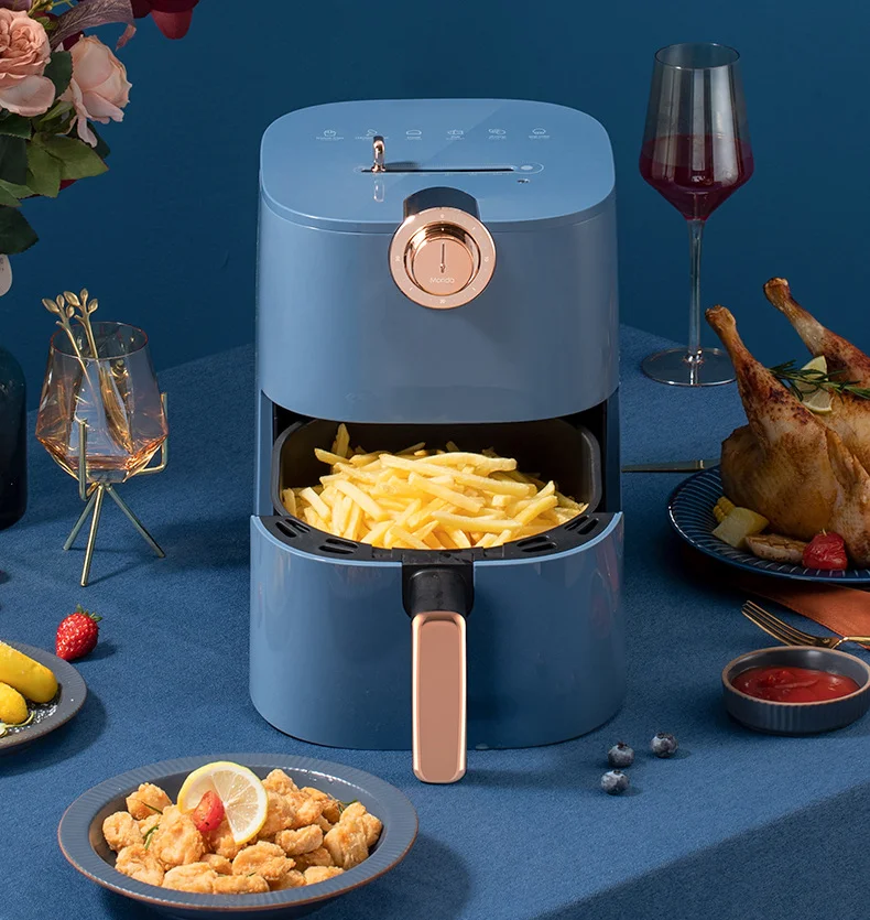 MUDIT Hot Selling Air Fryer Deep Electric For Home Cooking Blue And Pink Colors