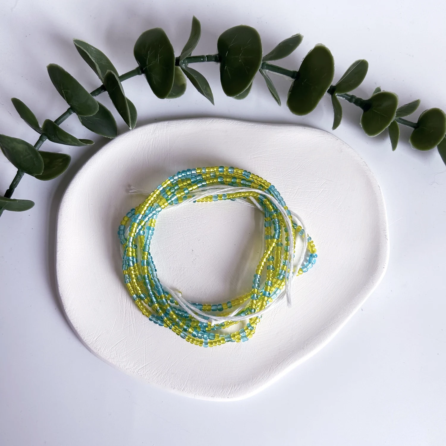 Personalized multi-layer colorful rice belly bead beach chain wholesale oversize african cotton tie on waist beads