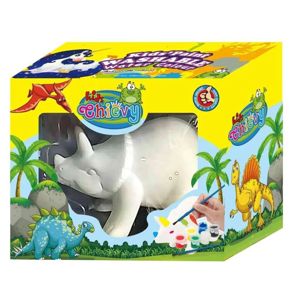 kids new gift DIY painting toy drawing set ceramic crafts painting your own colors