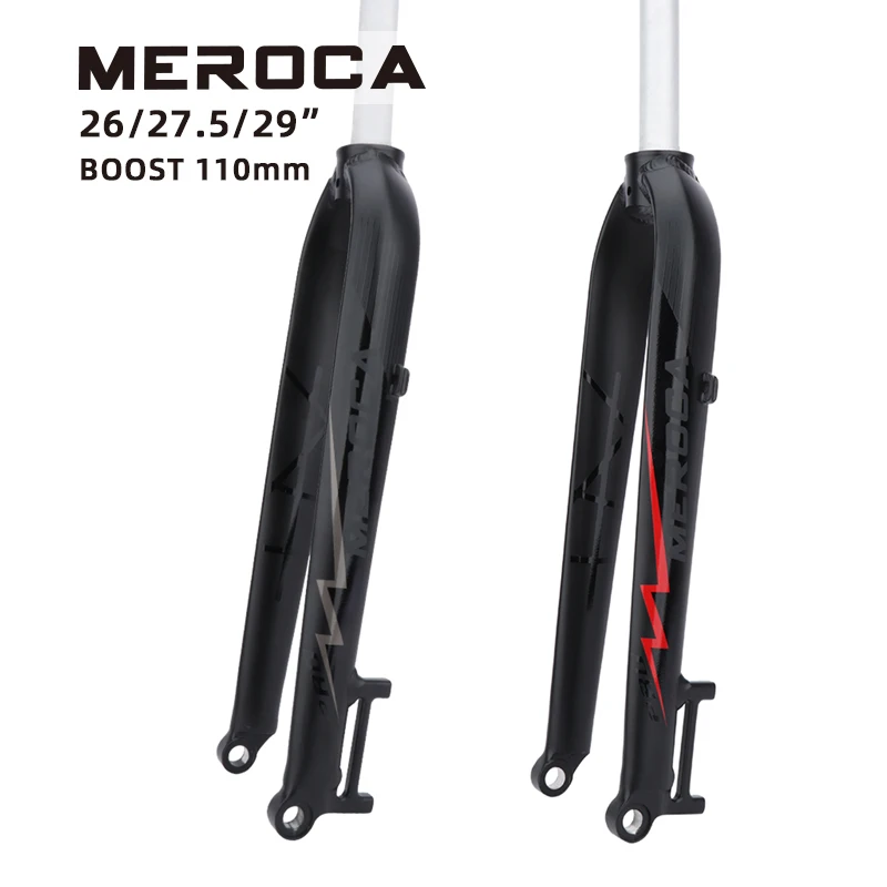 MEROCA BOOST MTB Fork 29 inch 110*15mm Downhill Fork Aluminum alloy Mountain Bike Rigid Fork Cycling accessories
