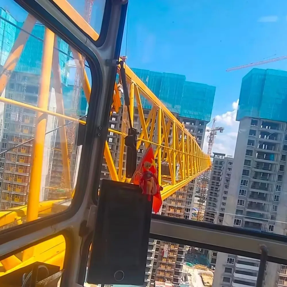 Construction Used Tower Crane Arm length 65 Meters 12 Tons Tower Crane