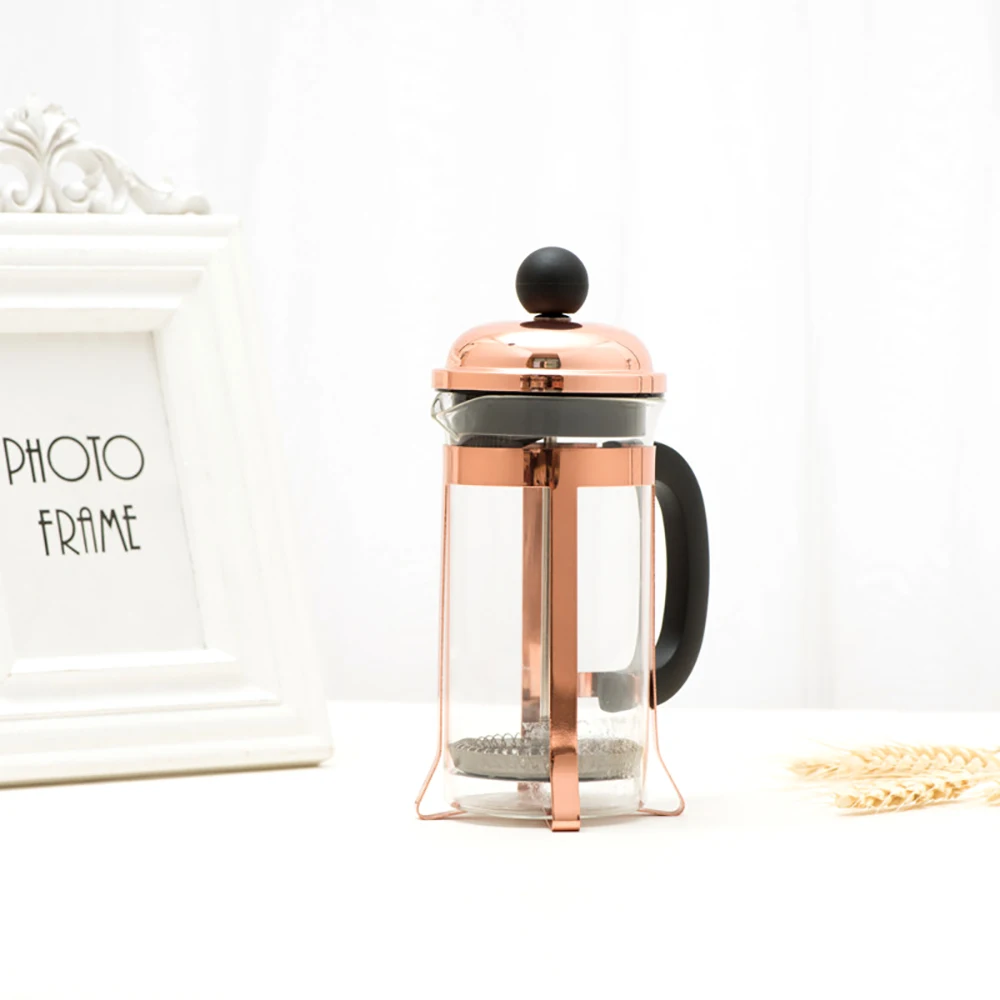 2022 Online Hot New Product Kitchen Tool Glass Stainless Steel Manual French Coffee Press Pot Maker