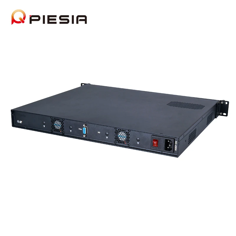 Сетевое приложение Piesia 12th 13th i3 i5 i7 i9/Pentium/Celeron J6412 6 Lan 4 x SFP 10G 2 + 1G брандмауэр 1U чехол для сервера