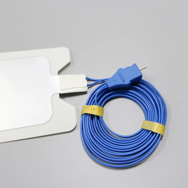 
Wholesale Good Quality Disposable Monopolar Grounding Pad with Cable Monopolar Negative Pad For Adult 