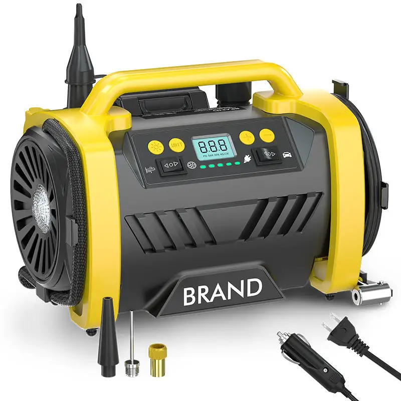 YANTU AM42B double cylinder cordless portable air compressor tyre pump digital automatic electric 12V car tire inflators machine