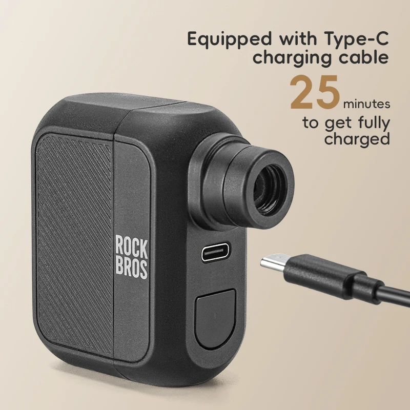 ROCKBROS Outdoor Road MTB bike mini Portable Wireless bicycle automatic Pump Bicycle Inflator Compressor Electric bike Air pump