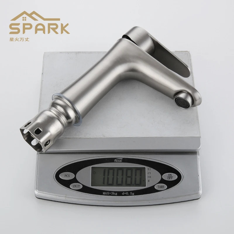 304 для ванной комнаты из нержавеющей стали кухонная раковина кран с одной ручкой для ванной кран для раковины, бесплатная доставка