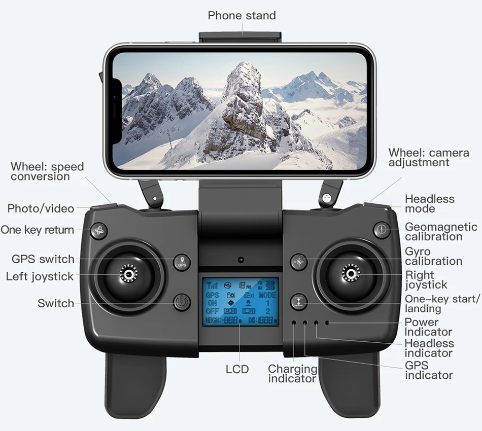 Радиоуправляемый квадрокоптер с дистанционным управлением и Gps 4K Hd Дрон камерой l900