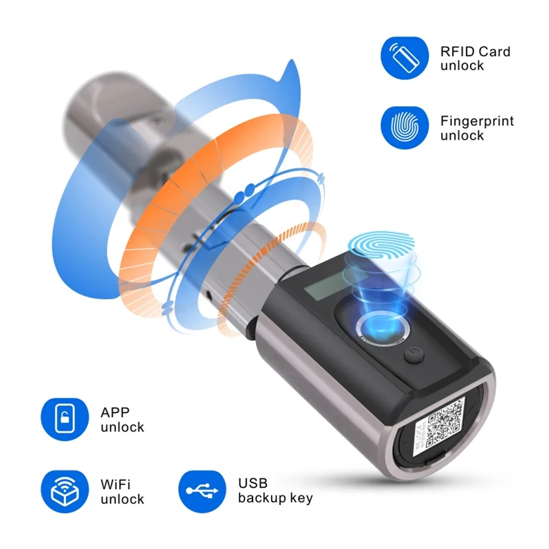 Дверной замок без ключа WELOCK с картой RFID + Приложение резервный ключ для дома и офиса умный дверной цилиндр сканер отпечатка пальца