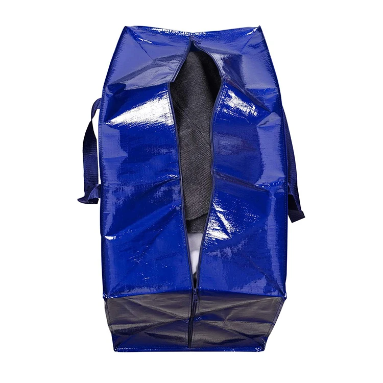Moving Supplies Custom Size Clothes Packaging Carry PP Woven Extra Large Moving Bag With Zipper