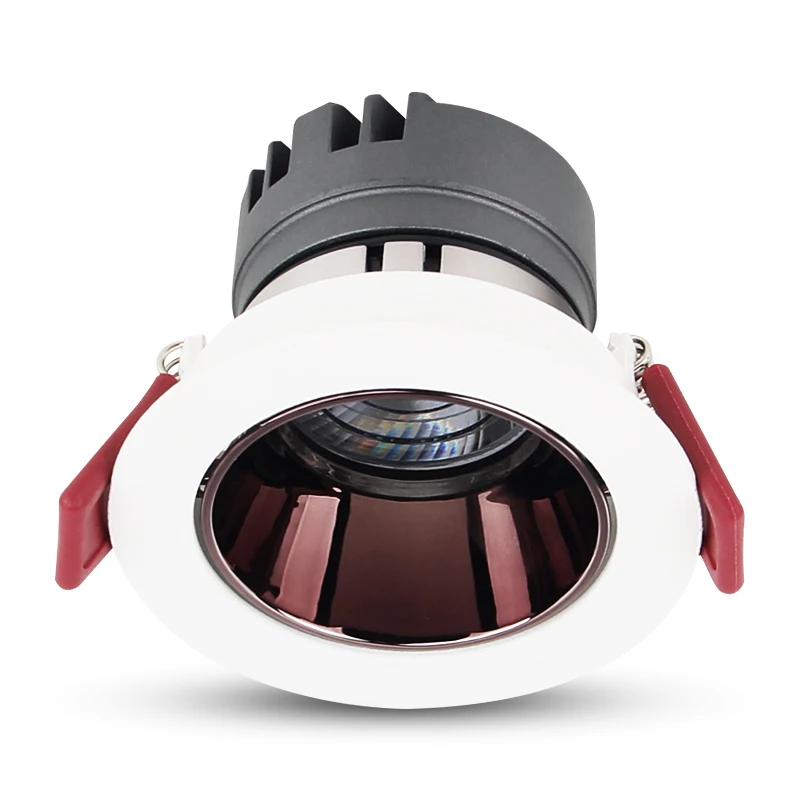 Modern indoor clothing store 12w cob lamp narrow angle recessed wall wash light black mini led spotlight