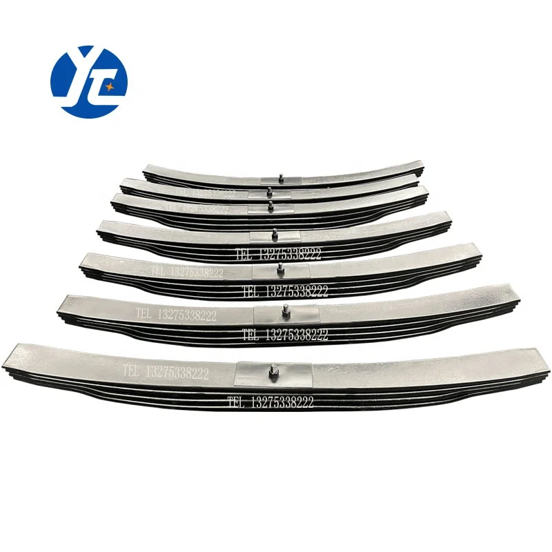 Heavy trailer leaf spring suspension