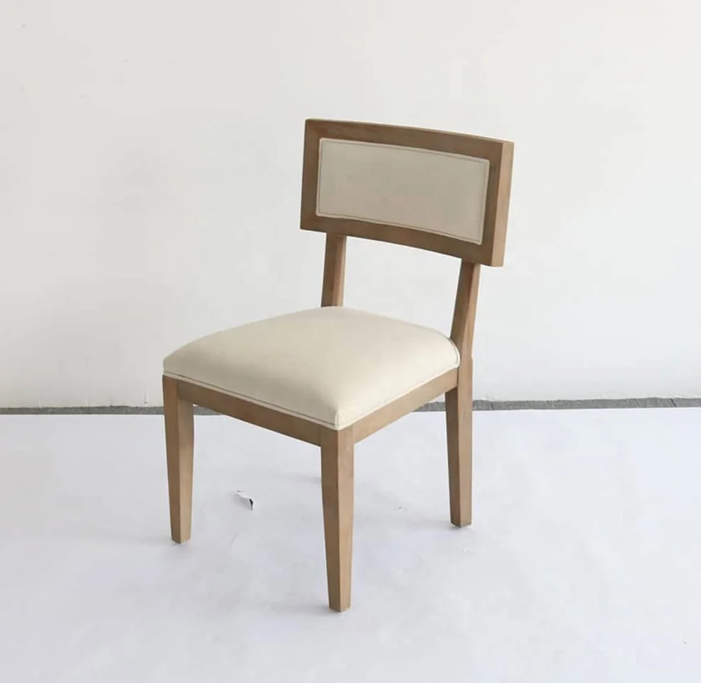 China Lounge Furniture Events Rustic Wedding Chairs Oak Wood with Linen Fabric