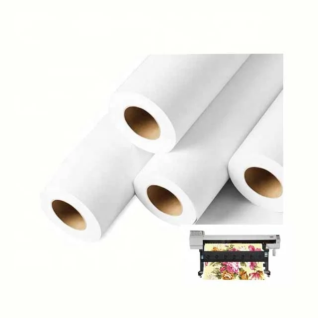 China factory direct supply dye sublimation paper rolls 35gsm 36inch for digital printing