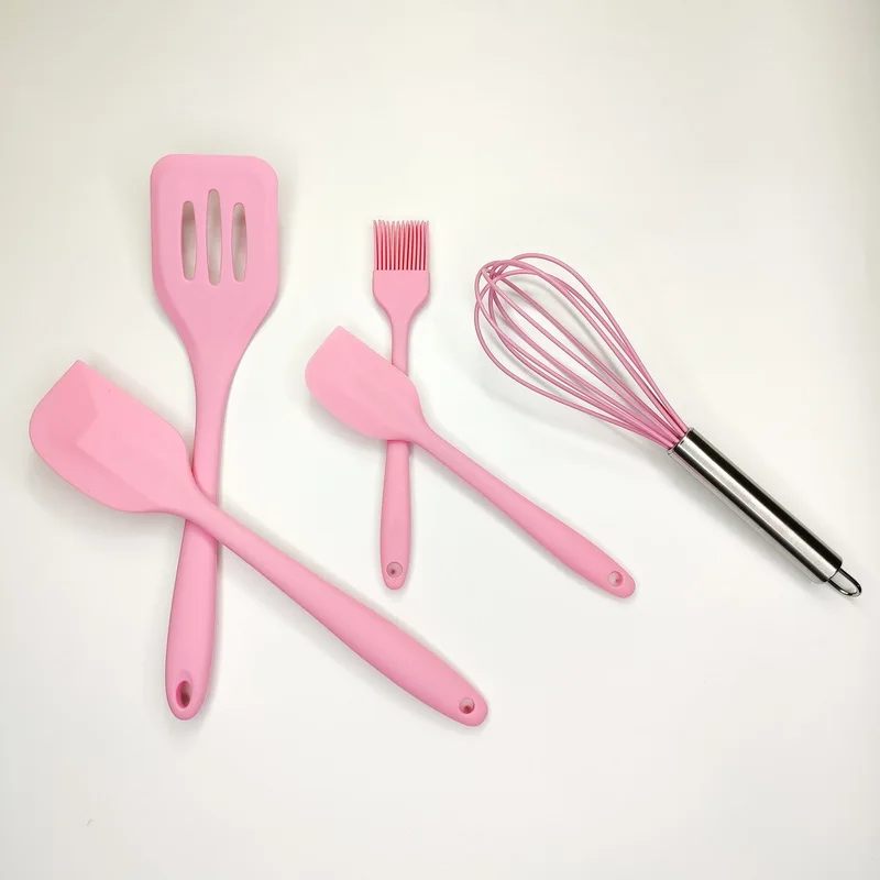 Silicone baking and pastry tool sets spatula turner brush whisk environmentally friendly kitchen utensils